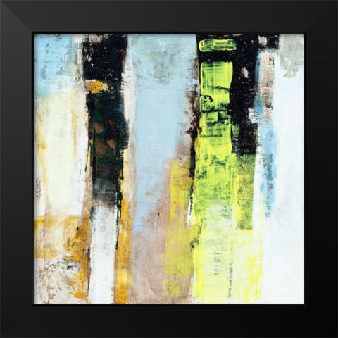 Serie CÃ³digo #12 Black Modern Wood Framed Art Print by Benedicto, Ines