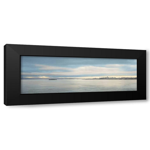 Morning Vista across the Bay Black Modern Wood Framed Art Print by Blaustein, Alan
