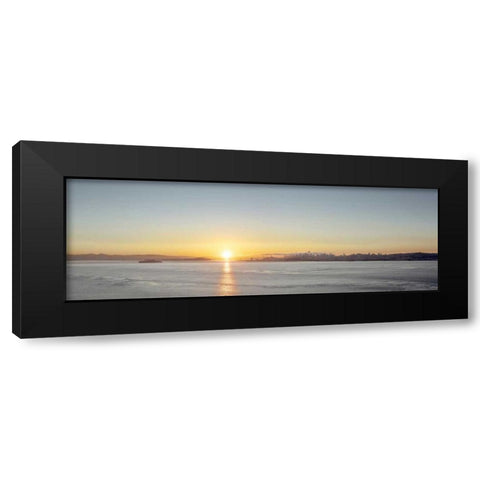 Sunrise Vista on the Bay Black Modern Wood Framed Art Print by Blaustein, Alan