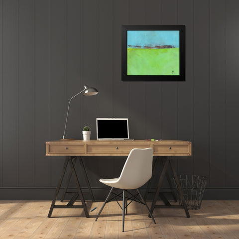 Low Distant Hills Black Modern Wood Framed Art Print by Bailey, Paul