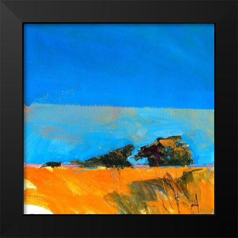 Retracing My Steps Black Modern Wood Framed Art Print by Bailey, Paul