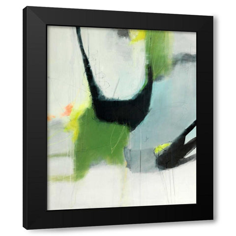 On the Edge Black Modern Wood Framed Art Print with Double Matting by Brix, Sidsel