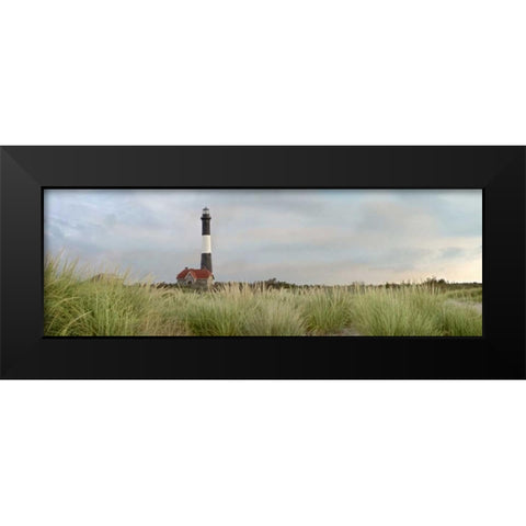 Island Lighthouse No. 1 Black Modern Wood Framed Art Print by Blaustein, Alan