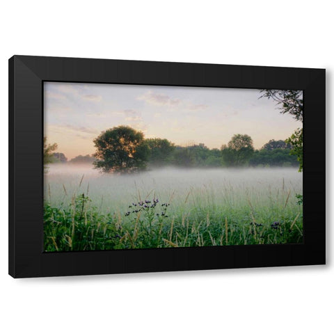Western Plains Sunrise Black Modern Wood Framed Art Print with Double Matting by Blaustein, Alan