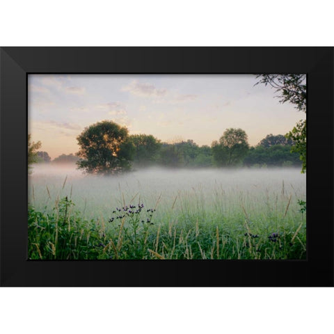 Western Plains Sunrise Black Modern Wood Framed Art Print by Blaustein, Alan