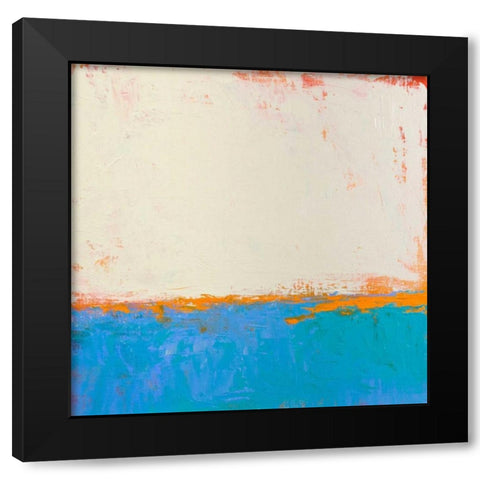 Calm Seas Black Modern Wood Framed Art Print by Bishop, Don