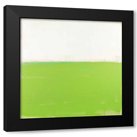 Fresh Green Black Modern Wood Framed Art Print by Bishop, Don