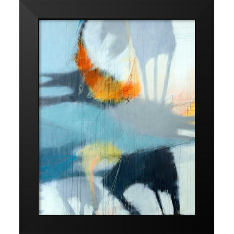 Shadows Black Modern Wood Framed Art Print by Brix, Sidsel
