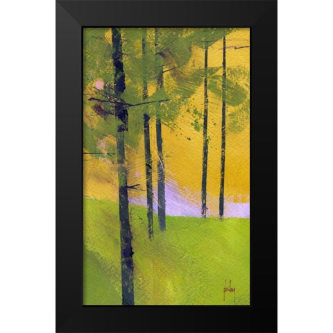 Simple Spruce Black Modern Wood Framed Art Print by Bailey, Paul