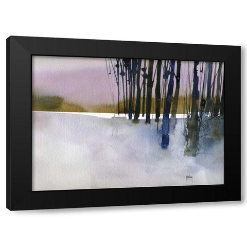Standing By Black Modern Wood Framed Art Print by Bailey, Paul