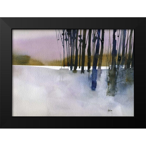 Standing By Black Modern Wood Framed Art Print by Bailey, Paul