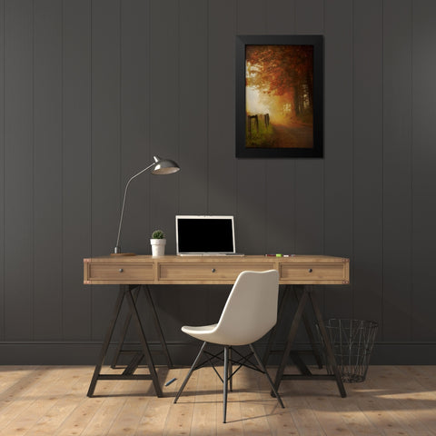 Come to the Light Black Modern Wood Framed Art Print by Burt, Daniel