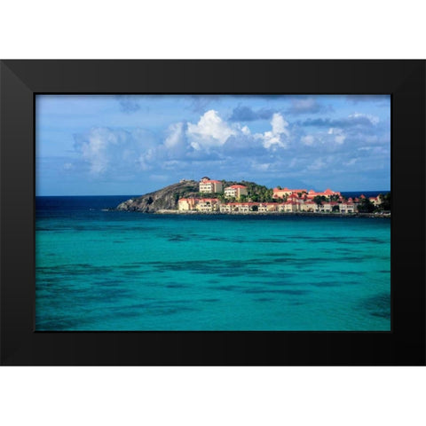 Island Haven Black Modern Wood Framed Art Print by Burdick, Chuck