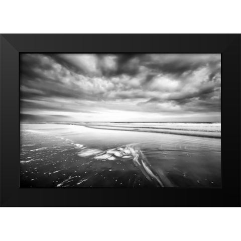 Ebb Tide Black Modern Wood Framed Art Print by Burdick, Chuck