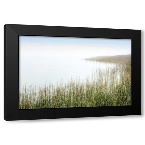 Crescent Beach Calm 3 Black Modern Wood Framed Art Print by Blaustein, Alan