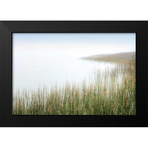 Crescent Beach Calm 3 Black Modern Wood Framed Art Print by Blaustein, Alan