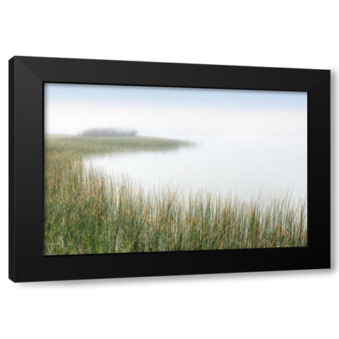 Crescent Beach Calm 2 Black Modern Wood Framed Art Print by Blaustein, Alan