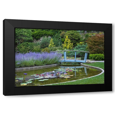 Serenity Black Modern Wood Framed Art Print with Double Matting by Burdick, Chuck