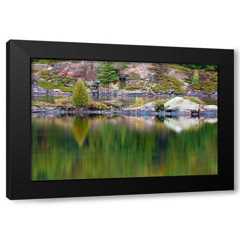 Reflections Black Modern Wood Framed Art Print with Double Matting by Burdick, Chuck