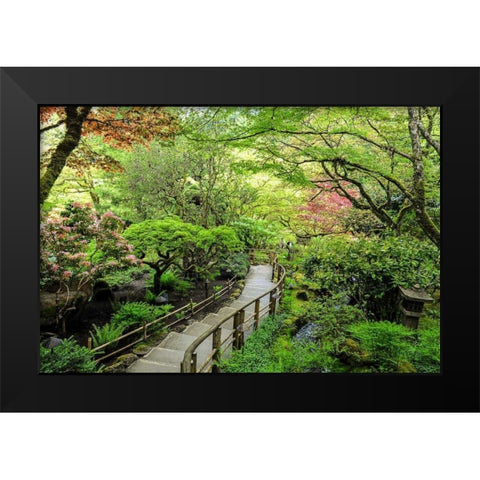 Stairway to Paradise Black Modern Wood Framed Art Print by Burdick, Chuck