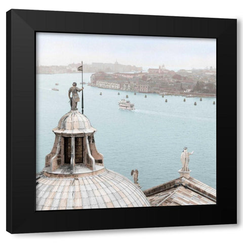 San Giorgio Maggiore Duomo Black Modern Wood Framed Art Print with Double Matting by Blaustein, Alan