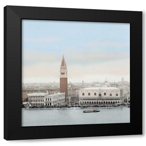 Piazza San Marco Vista Black Modern Wood Framed Art Print by Blaustein, Alan