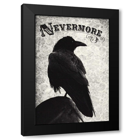 Nevermore Black Modern Wood Framed Art Print by Buxton, Michael