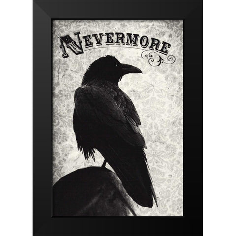 Nevermore Black Modern Wood Framed Art Print by Buxton, Michael