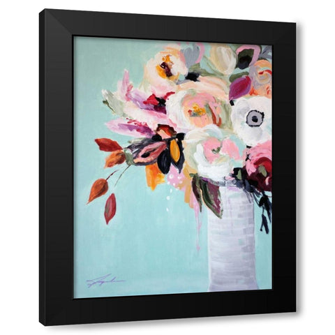 Fall Into Summer Black Modern Wood Framed Art Print by Brewer, Jacqueline
