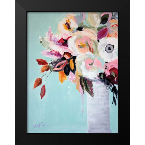 Fall Into Summer Black Modern Wood Framed Art Print by Brewer, Jacqueline