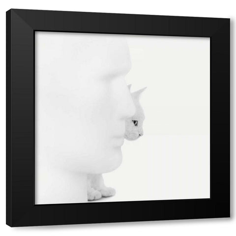 Mystique Black Modern Wood Framed Art Print by Bertelli, Jon