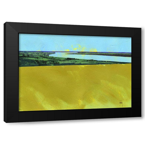 Crouch Valley Black Modern Wood Framed Art Print with Double Matting by Bailey, Paul