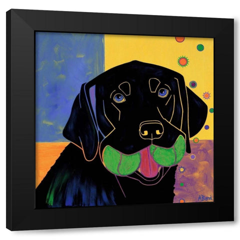 Baller Black Modern Wood Framed Art Print by Bond, Angela