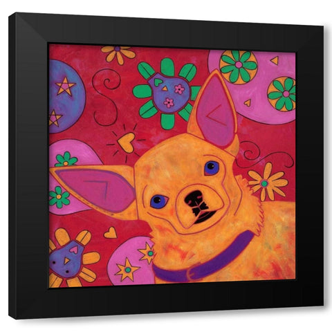 Bandito Mexicano Black Modern Wood Framed Art Print with Double Matting by Bond, Angela