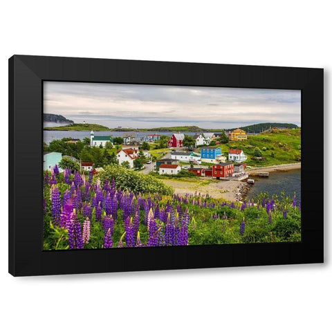 Outport Black Modern Wood Framed Art Print by Burdick, Chuck