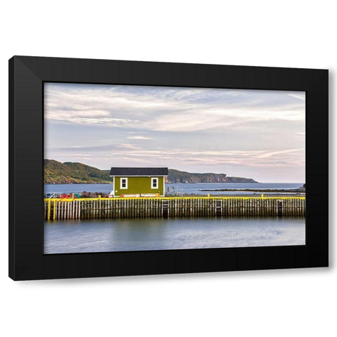 Quiet Morning Black Modern Wood Framed Art Print by Burdick, Chuck