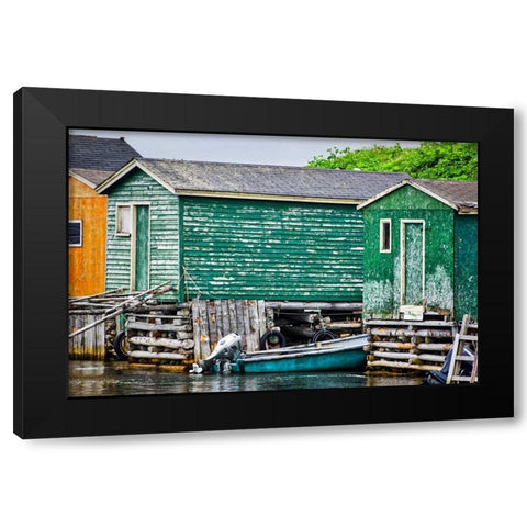 Weathered Black Modern Wood Framed Art Print by Burdick, Chuck
