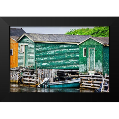 Weathered Black Modern Wood Framed Art Print by Burdick, Chuck
