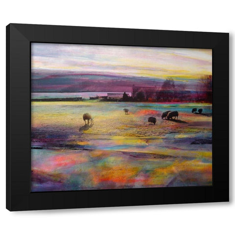 Balmy Summers Evening Black Modern Wood Framed Art Print with Double Matting by Boyce, Kate