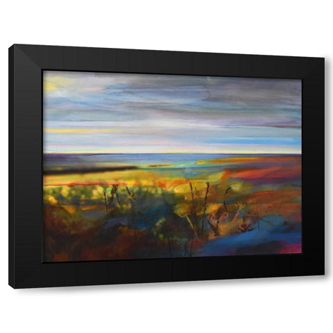 Buttercups Near Warley Black Modern Wood Framed Art Print with Double Matting by Boyce, Kate