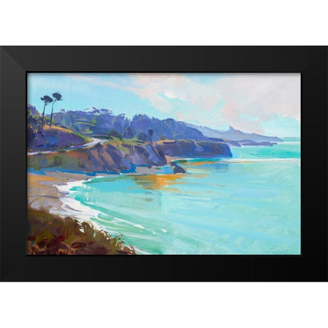 Mendocino Overlook Black Modern Wood Framed Art Print by Burtt, Marcia