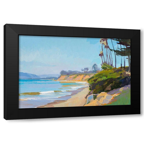 Morning Light, Butterfly Beach Black Modern Wood Framed Art Print with Double Matting by Burtt, Marcia