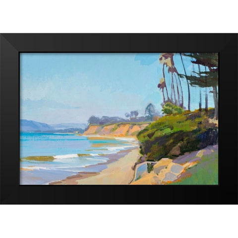 Morning Light, Butterfly Beach Black Modern Wood Framed Art Print by Burtt, Marcia