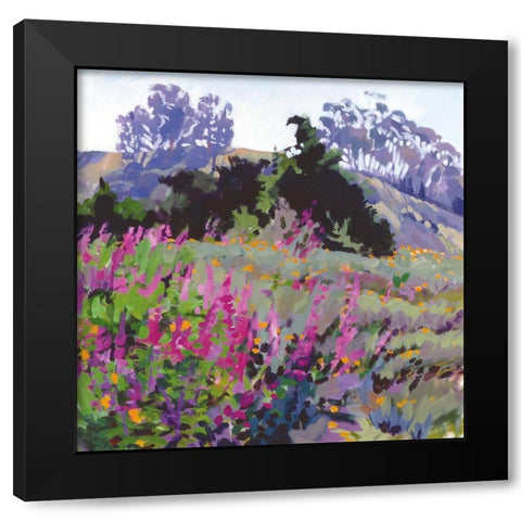 Spring Haze, Eucalyptus on the Ridge Black Modern Wood Framed Art Print by Burtt, Marcia