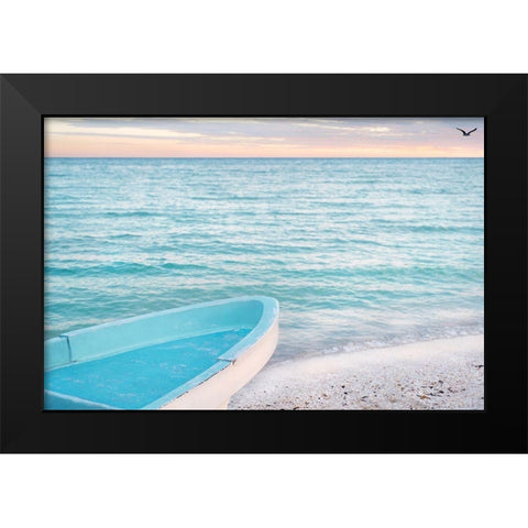 Solo Flight Black Modern Wood Framed Art Print by Bertelli, Jon