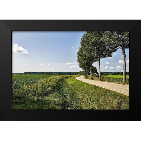 The Road Ahead Black Modern Wood Framed Art Print by Burdick, Chuck