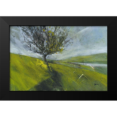 Cambrian Hawthorne Black Modern Wood Framed Art Print by Bailey, Paul