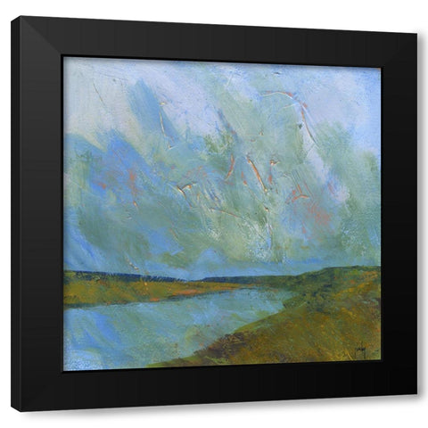 Claerwen Reflections Black Modern Wood Framed Art Print with Double Matting by Bailey, Paul