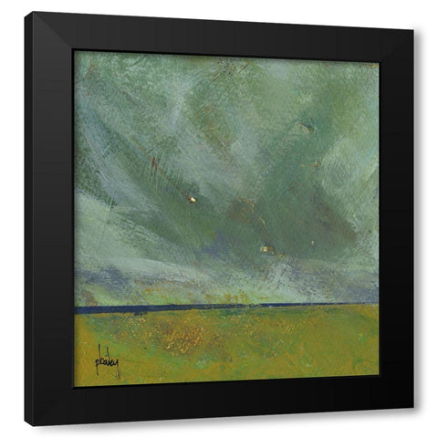 Midland Emptiness Black Modern Wood Framed Art Print with Double Matting by Bailey, Paul