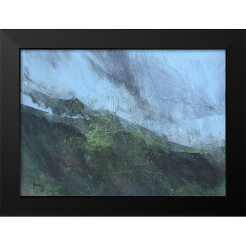 Mountain Rain Black Modern Wood Framed Art Print by Bailey, Paul